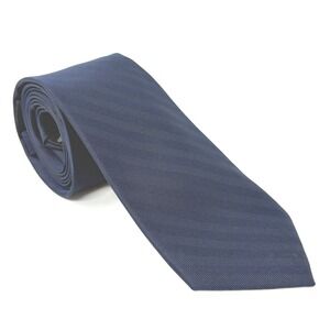 Joseph by Jos A Bank Men Navy Blue Striped 100% Silk Hand Made Necktie